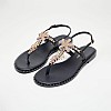 Γυναικεία Flats Galena Μαύρο Δέρμα Mortoglou Γυναικεία Flats Galena Μαύρο Δέρμα Mortoglou
