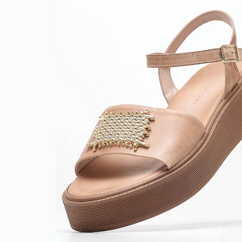 Women Platforms Low Gilda Tabba Leather Mortoglou