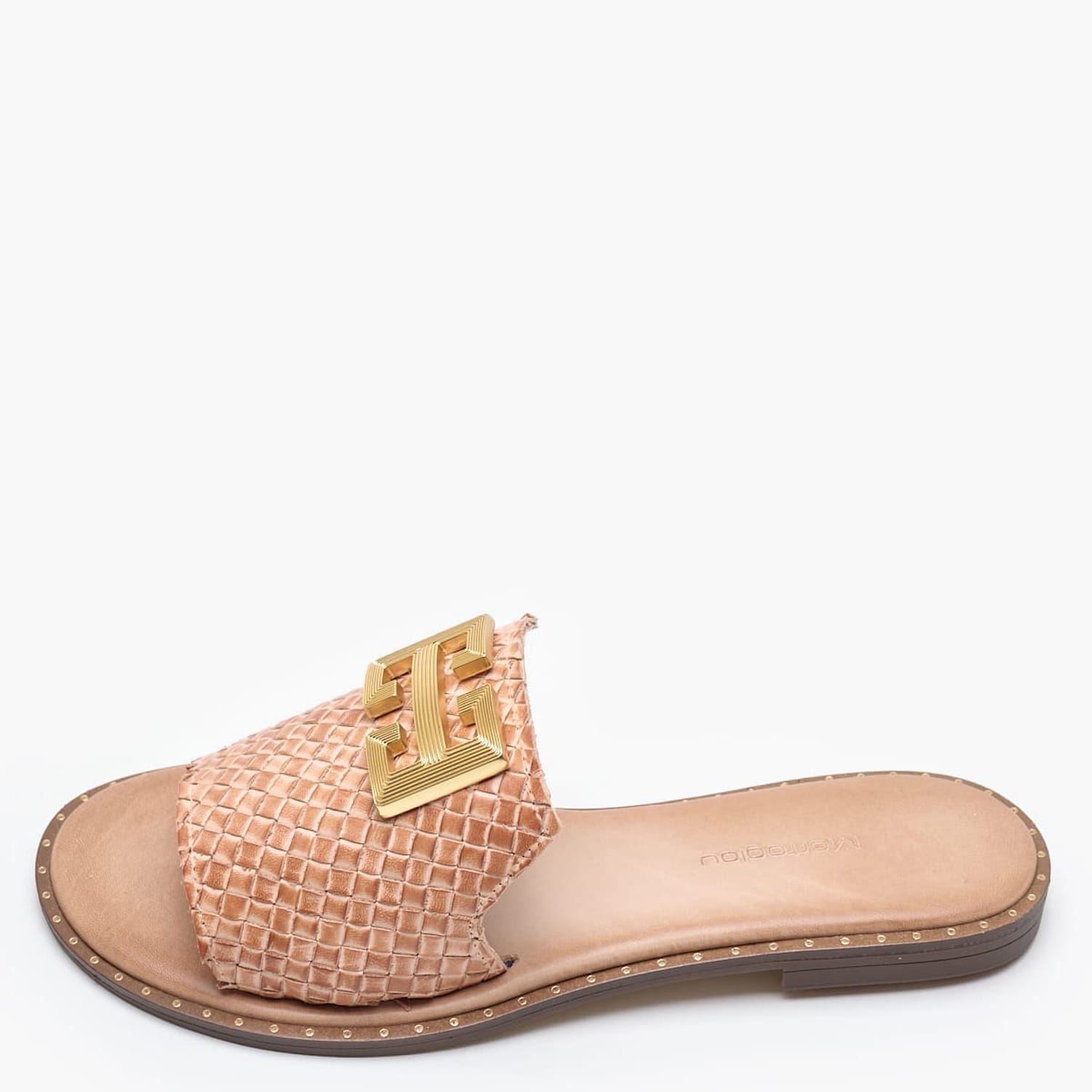 Γυναικεία Flats Karina Ταμπά Δέρμα Mortoglou