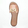 Γυναικεία Flats Karina Ταμπά Δέρμα Mortoglou