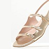 Women Flats Krista Platinum Leather Mortoglou Women Flats Krista Platinum Leather Mortoglou