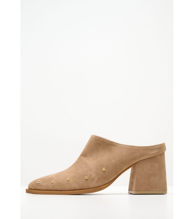 Women Mules Lexis Taupe Buckskin Mortoglou