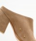 Women Mules Lexis Taupe Buckskin Mortoglou