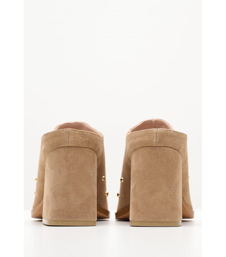 Women Mules Lexis Taupe Buckskin Mortoglou