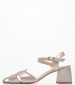 Women Sandals Mara Platinum Leather Mortoglou