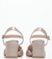 Women Sandals Mara Platinum Leather Mortoglou