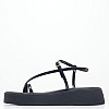 Women Platforms Low Mina Black ECOleather Mortoglou Women Platforms Low Mina Black ECOleather Mortoglou
