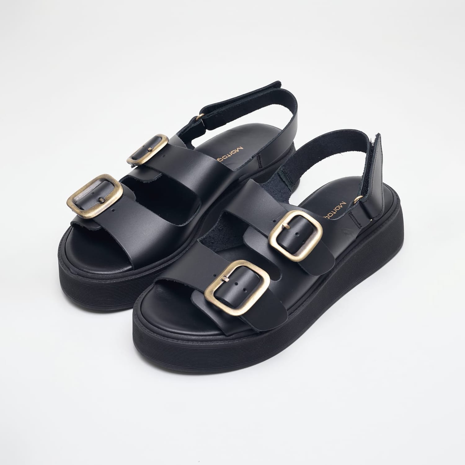 Women Platforms Low Nona Black Leather Mortoglou Women Platforms Low Nona Black Leather Mortoglou