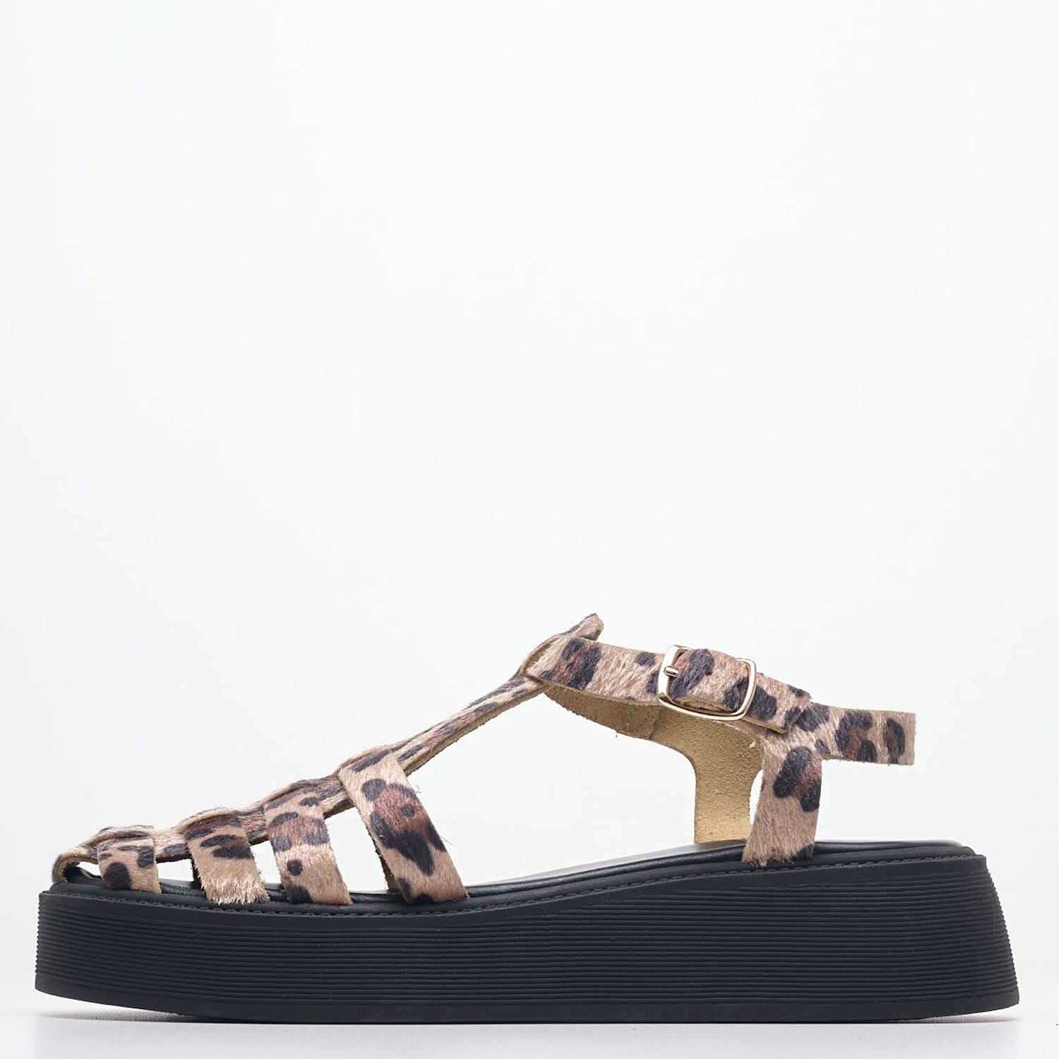 Women Platforms Low Sonia.B Leopard Pony Mortoglou