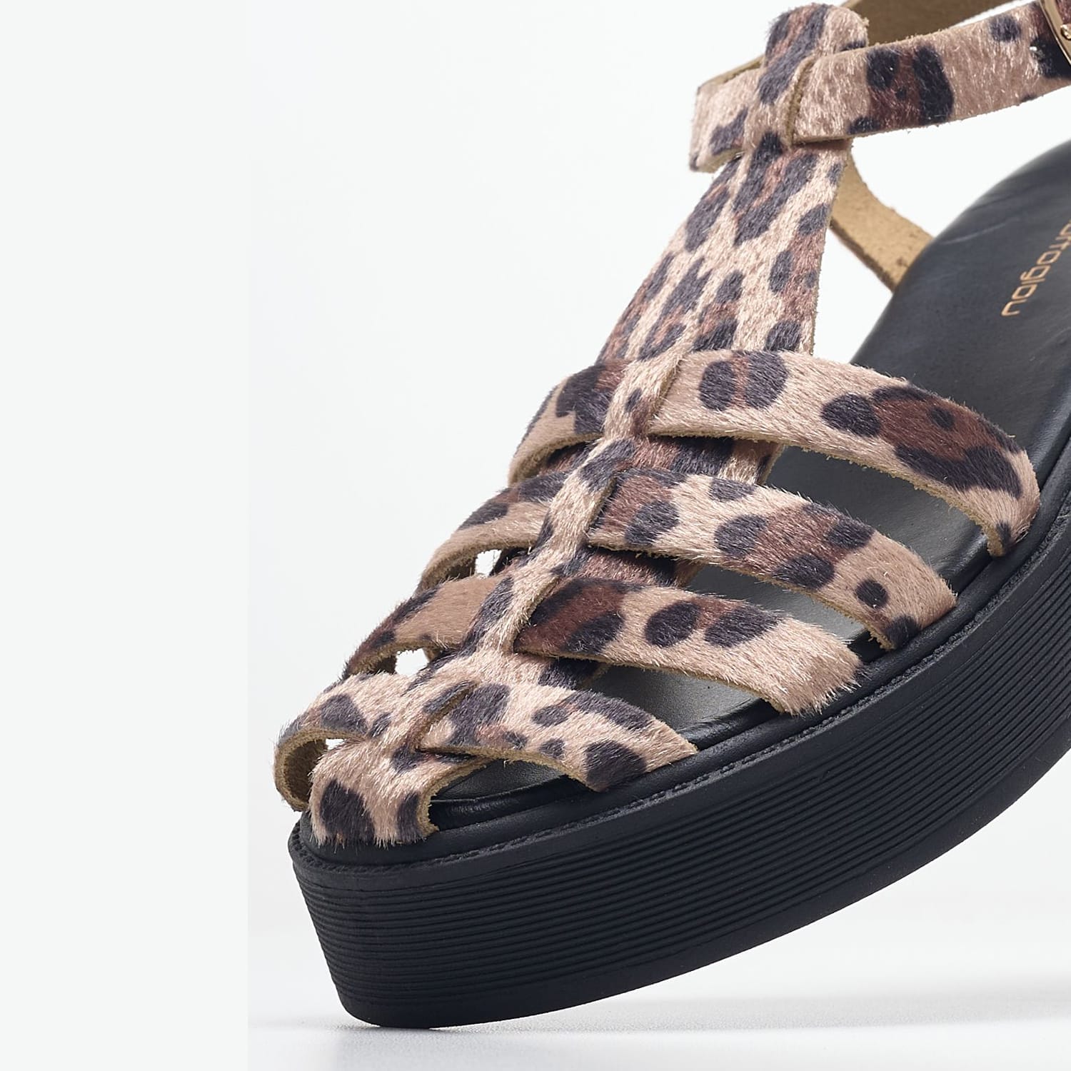 Women Platforms Low Sonia.B Leopard Pony Mortoglou