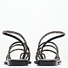 Women Flats Vennia Black Strass Mortoglou Women Flats Vennia Black Strass Mortoglou