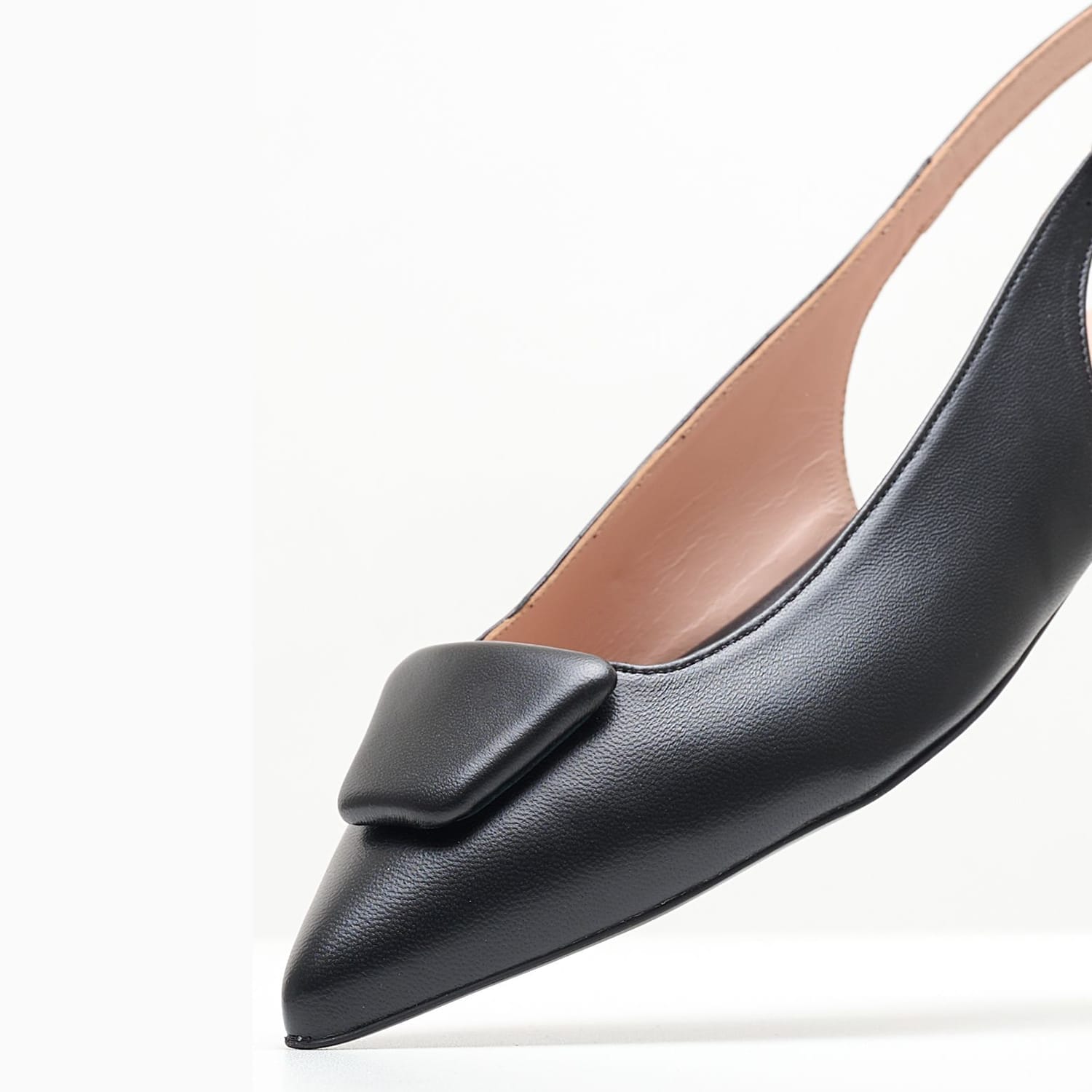 Γυναικεία Flats Alfy.Lea Μαύρο Δέρμα Kalogirou
