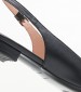 Women Flats Alfy.Lea Black Leather Kalogirou