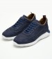 Men Casual Shoes Saga.Nub Blue Nubuck Leather Kalogirou