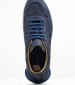 Men Casual Shoes Saga.Nub Blue Nubuck Leather Kalogirou