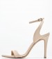 Women Sandals Zan.Pat Beige Patent Leather Kalogirou