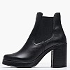 Women Boots 028.2436 Black Leather Mortoglou Women Boots 028.2436 Black Leather Mortoglou