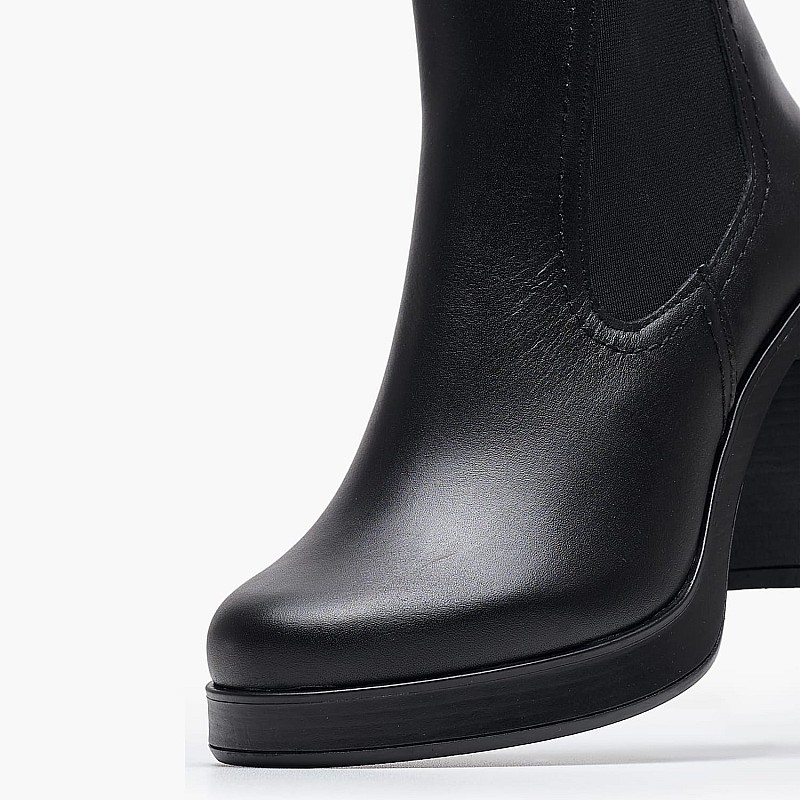Women Boots 028.2436 Black Leather Mortoglou