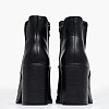 Women Boots 028.2436 Black Leather Mortoglou Women Boots 028.2436 Black Leather Mortoglou