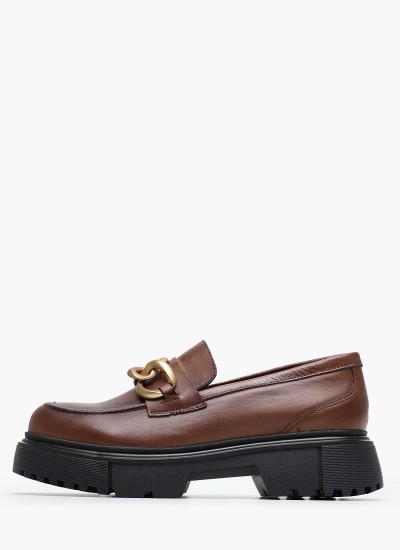 Γυναικείες Γόβες & Peeptoes Ψηλές 2342.5001 Μωβ Δέρμα Mortoglou