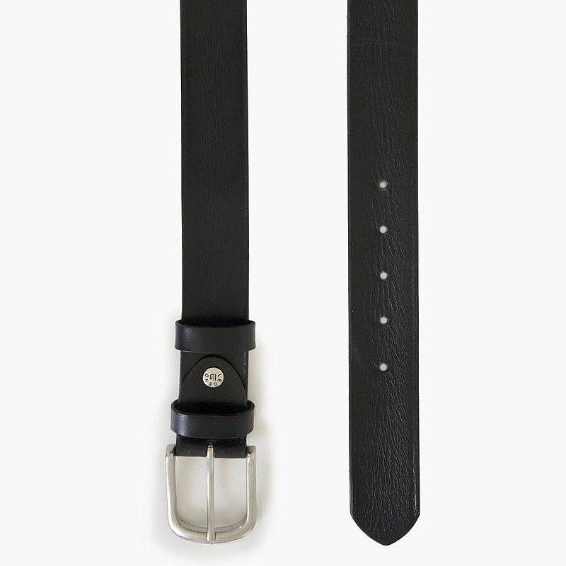 Men Belts L101 Black Leather Mortoglou