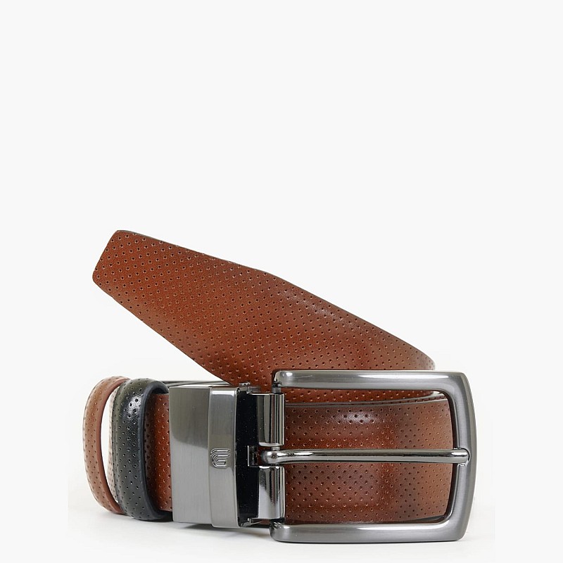 Men Belts LGD2033 Black Leather Mortoglou