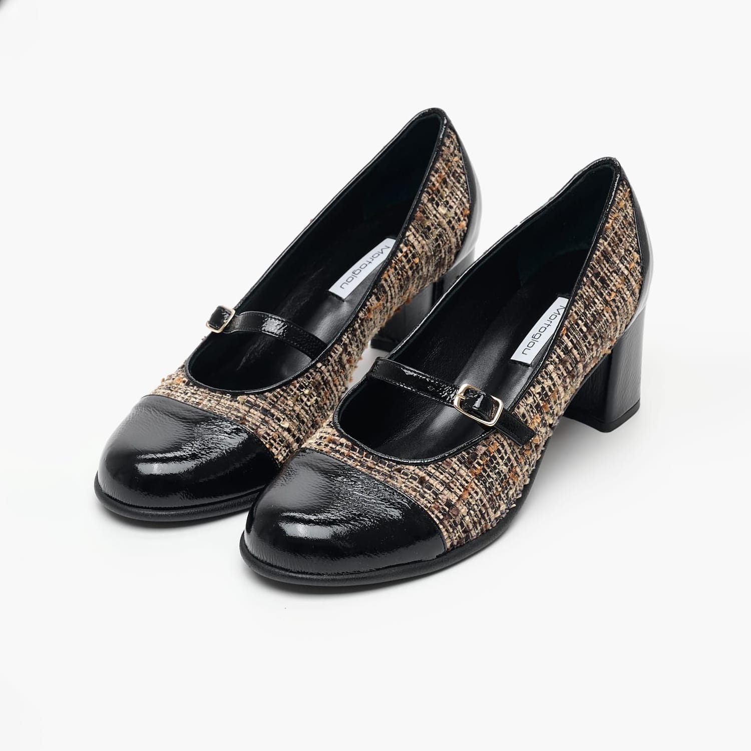 Women Pumps & Peeptoes Low S38 Black Leather Mortoglou