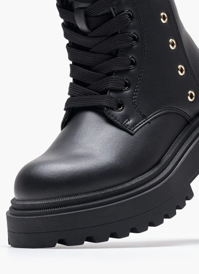 Παιδικά Μποτάκια Ottis.Padded Μαύρο ECOleather Pepe Jeans