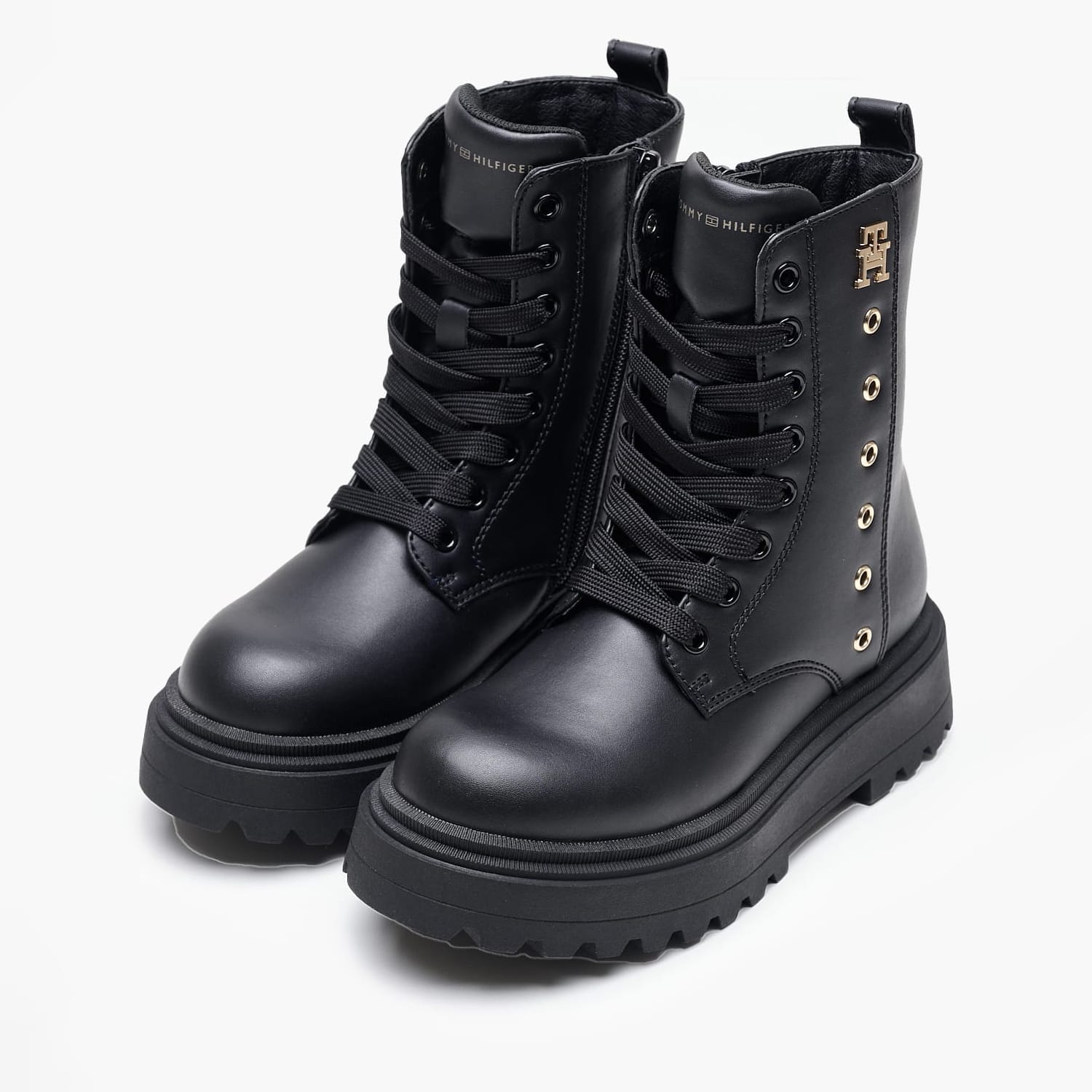 Kids Boots 99.Bootie Black ECOleather Tommy Hilfiger Kids Boots 99.Bootie Black ECOleather Tommy Hilfiger