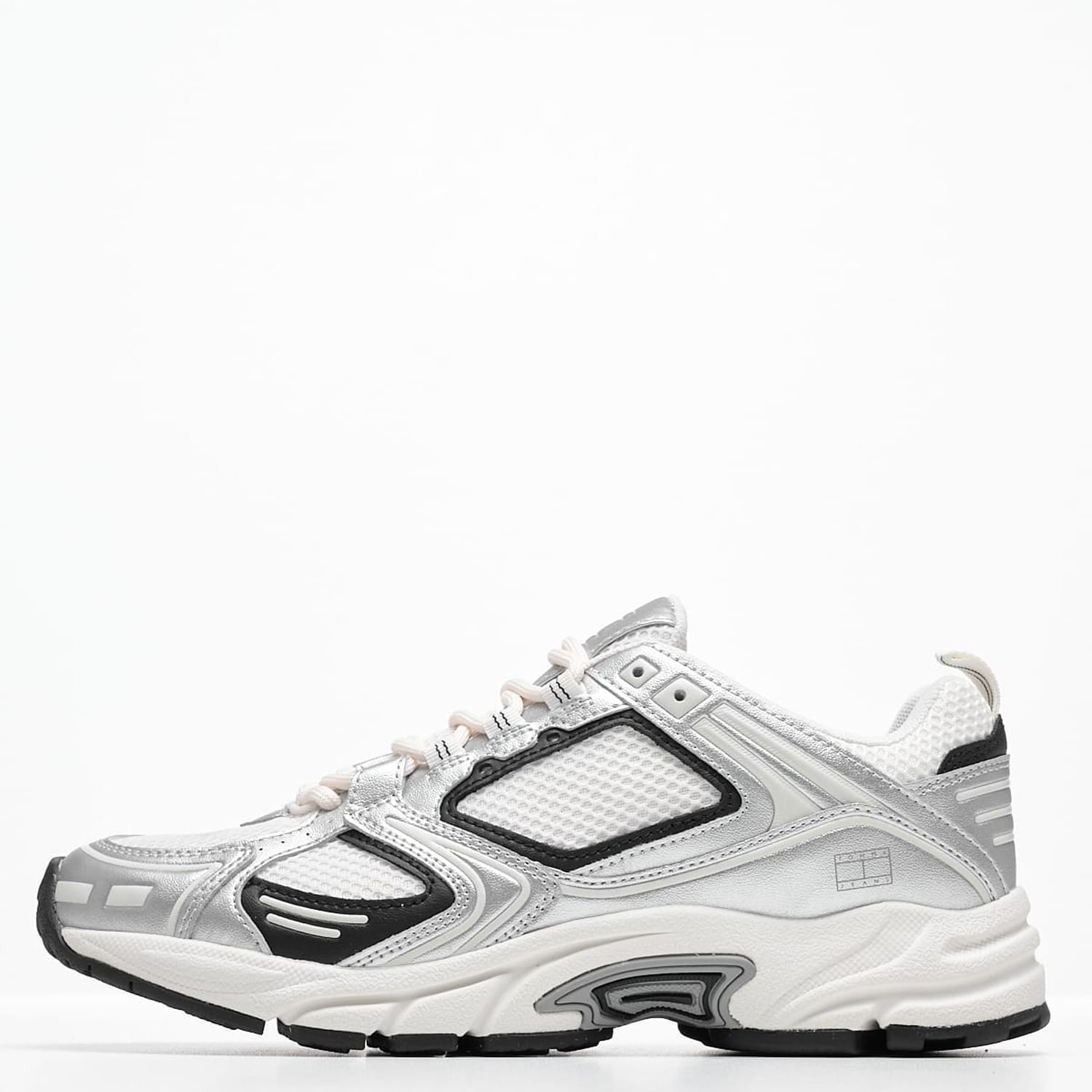 Women Casual Shoes Archive.Runner Silver ECOleather-Fabric Tommy Hilfiger