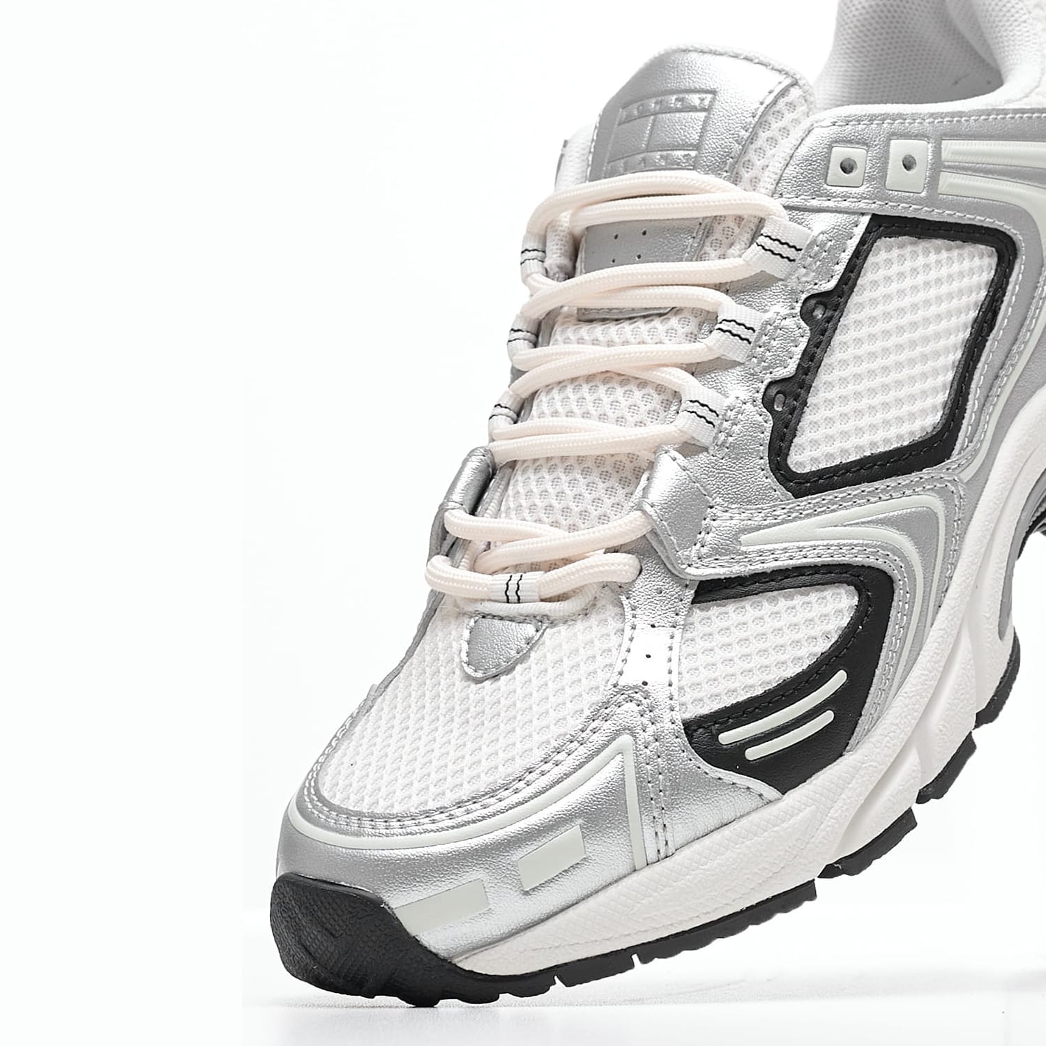 Women Casual Shoes Archive.Runner Silver ECOleather-Fabric Tommy Hilfiger