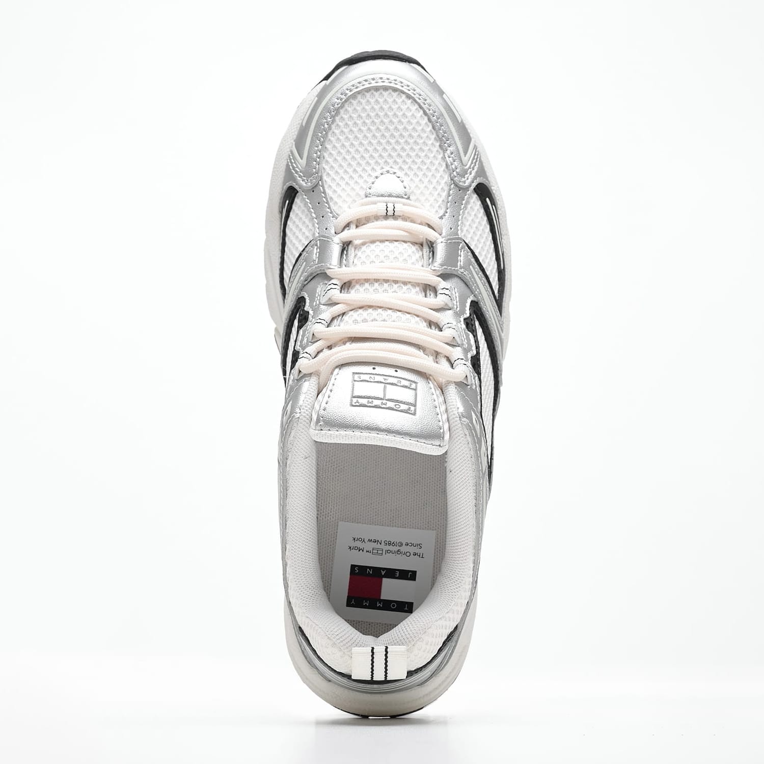 Women Casual Shoes Archive.Runner Silver ECOleather-Fabric Tommy Hilfiger