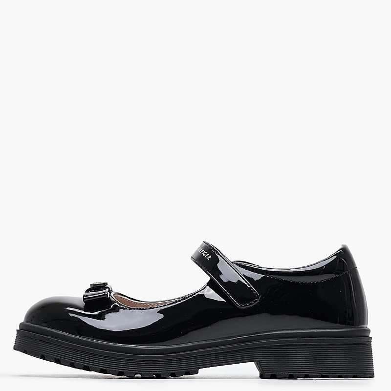 Kids Balerinas Balle.Rina Black ECOleather Tommy Hilfiger