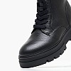 Γυναικεία Μποτάκια Bicolor.Laceup Μαύρο Δέρμα Tommy Hilfiger Γυναικεία Μποτάκια Bicolor.Laceup Μαύρο Δέρμα Tommy Hilfiger