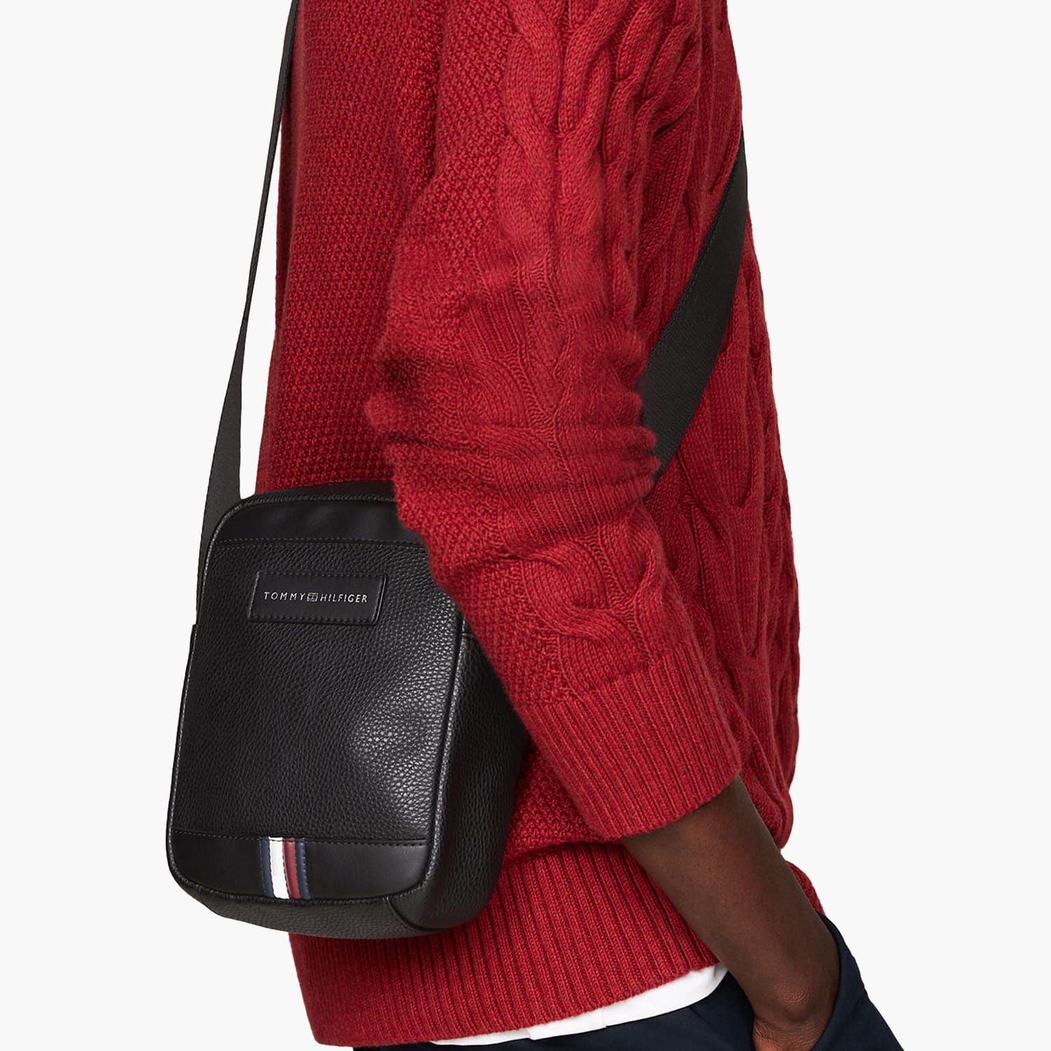 Ανδρικές Τσάντες Business.Mini Μαύρο ECOleather Tommy Hilfiger