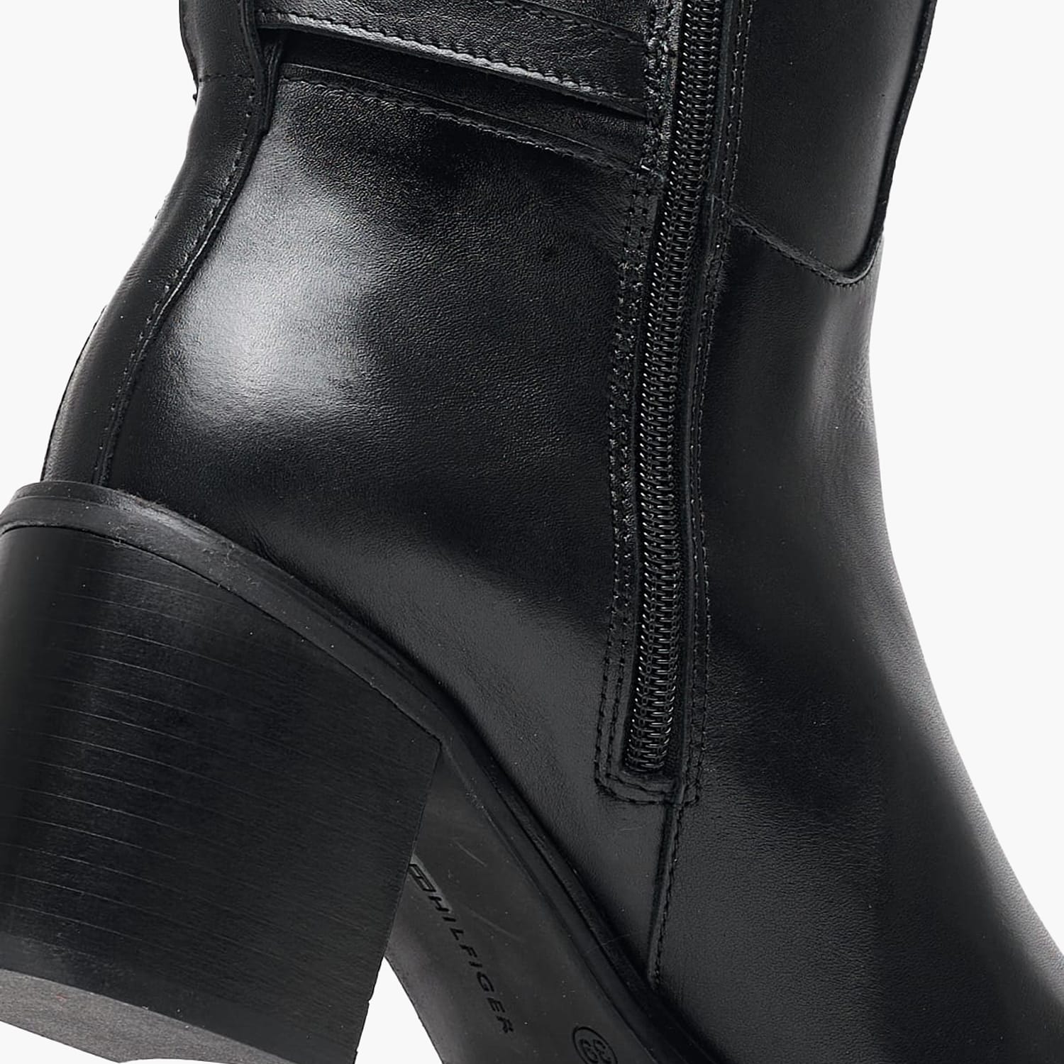Γυναικείες Μπότες Chain.Longboot Μαύρο Δέρμα Tommy Hilfiger Γυναικείες Μπότες Chain.Longboot Μαύρο Δέρμα Tommy Hilfiger