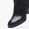 Women Boots Chain.Midbootie Black Leather Tommy Hilfiger