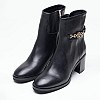 Women Boots Chain.Midbootie Black Leather Tommy Hilfiger