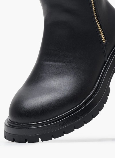Παιδικά Μποτάκια Ottis.Padded Μαύρο ECOleather Pepe Jeans