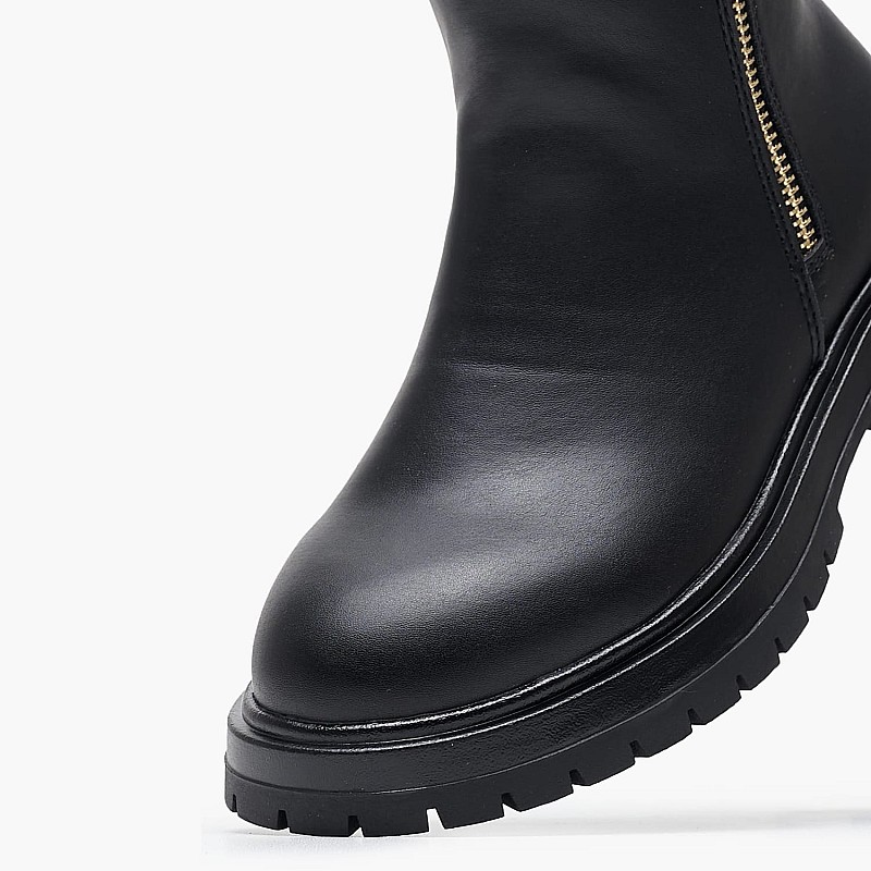 Παιδικά Μποτάκια Chelsea.Bootie Μαύρο ECOleather Tommy Hilfiger