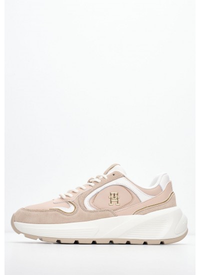 Ανδρικά Παπούτσια Casual Retro.Basket Άσπρο Δέρμα Tommy Hilfiger