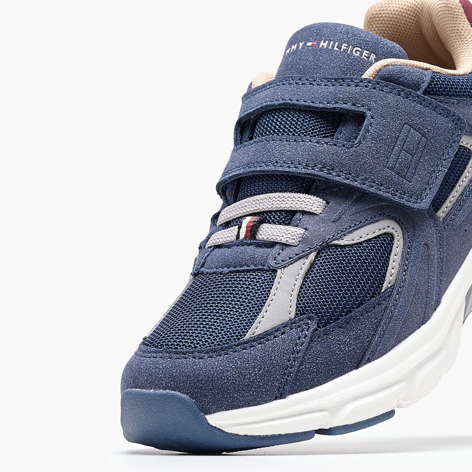 Παιδικά Παπούτσια Casual Cut.V.Sneaker Μπλε ECOleather-Ύφασμα Tommy Hilfiger