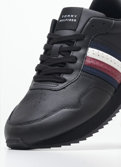 Γυναικείες Μπαλαρίνες Essential.Ballerina Μαύρο Δέρμα Tommy Hilfiger
