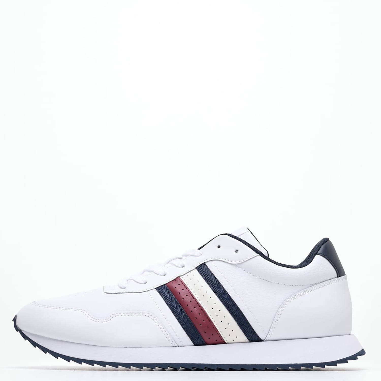 Ανδρικά Παπούτσια Casual Ess.Runner Άσπρο Δέρμα Tommy Hilfiger
