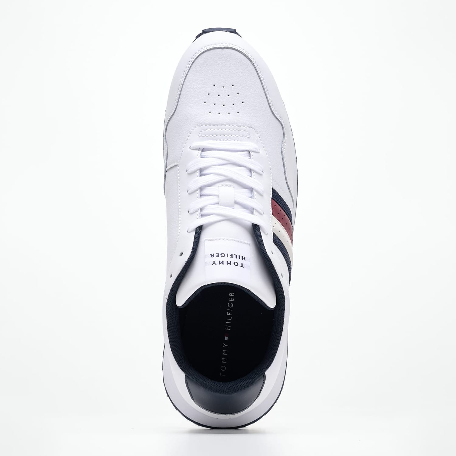 Men Casual Shoes Ess.Runner White Leather Tommy Hilfiger Men Casual Shoes Ess.Runner White Leather Tommy Hilfiger