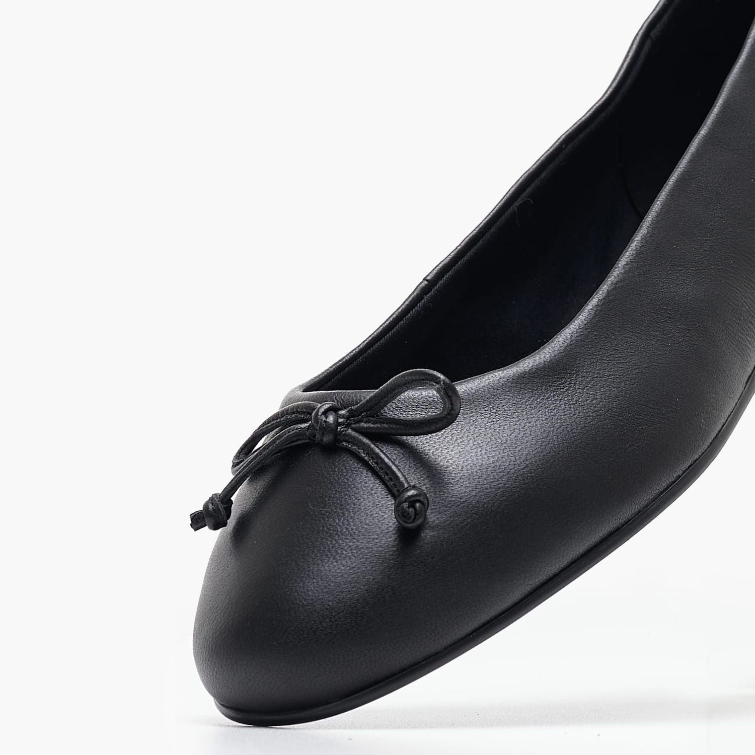 Γυναικείες Μπαλαρίνες Essential.Ballerina Μαύρο Δέρμα Tommy Hilfiger