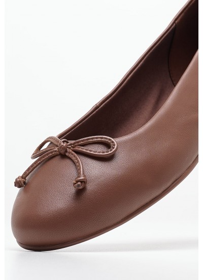 Γυναικείες Μπαλαρίνες Essential.Ballerina Καφέ Δέρμα Tommy Hilfiger
