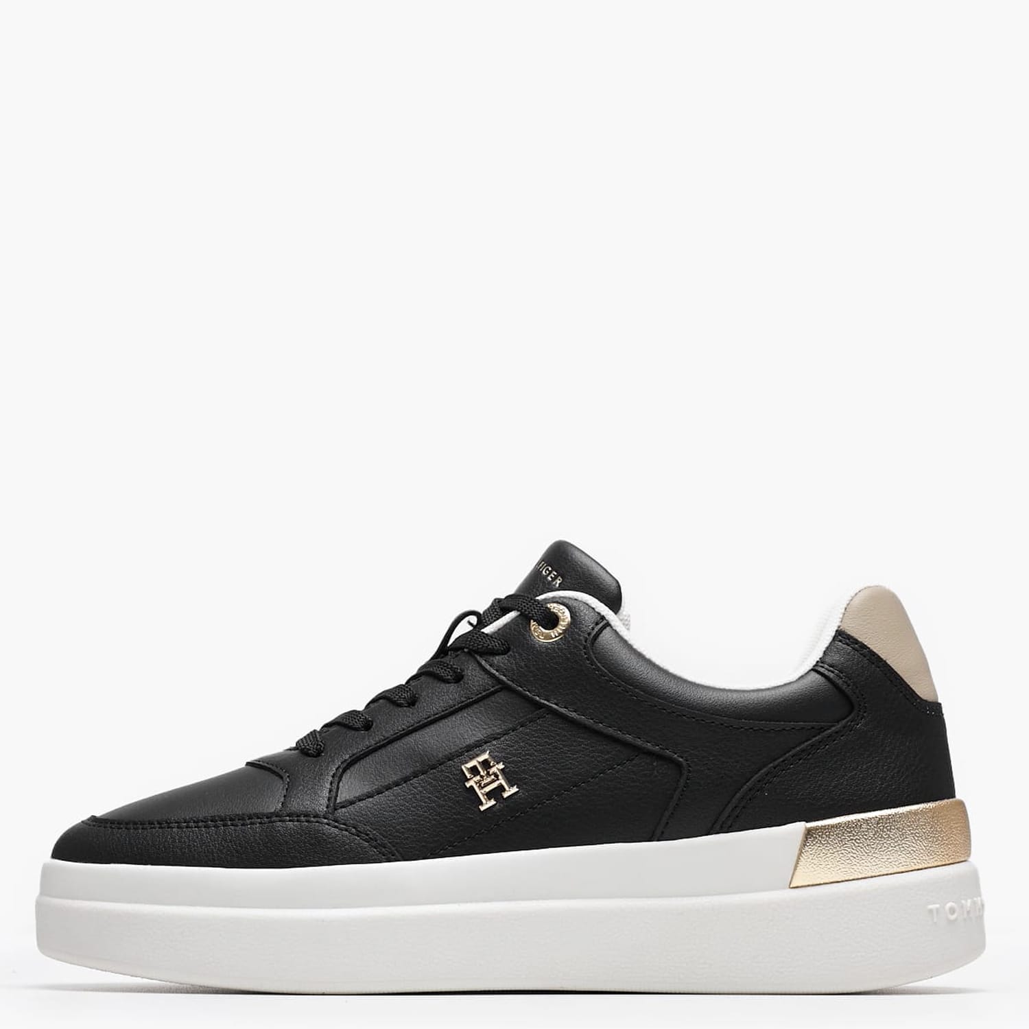 Γυναικεία Παπούτσια Casual Feminine.Court Μαύρο Δέρμα Tommy Hilfiger