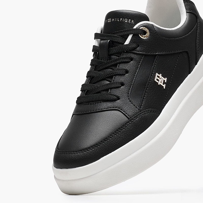 Γυναικεία Παπούτσια Casual Feminine.Court Μαύρο Δέρμα Tommy Hilfiger