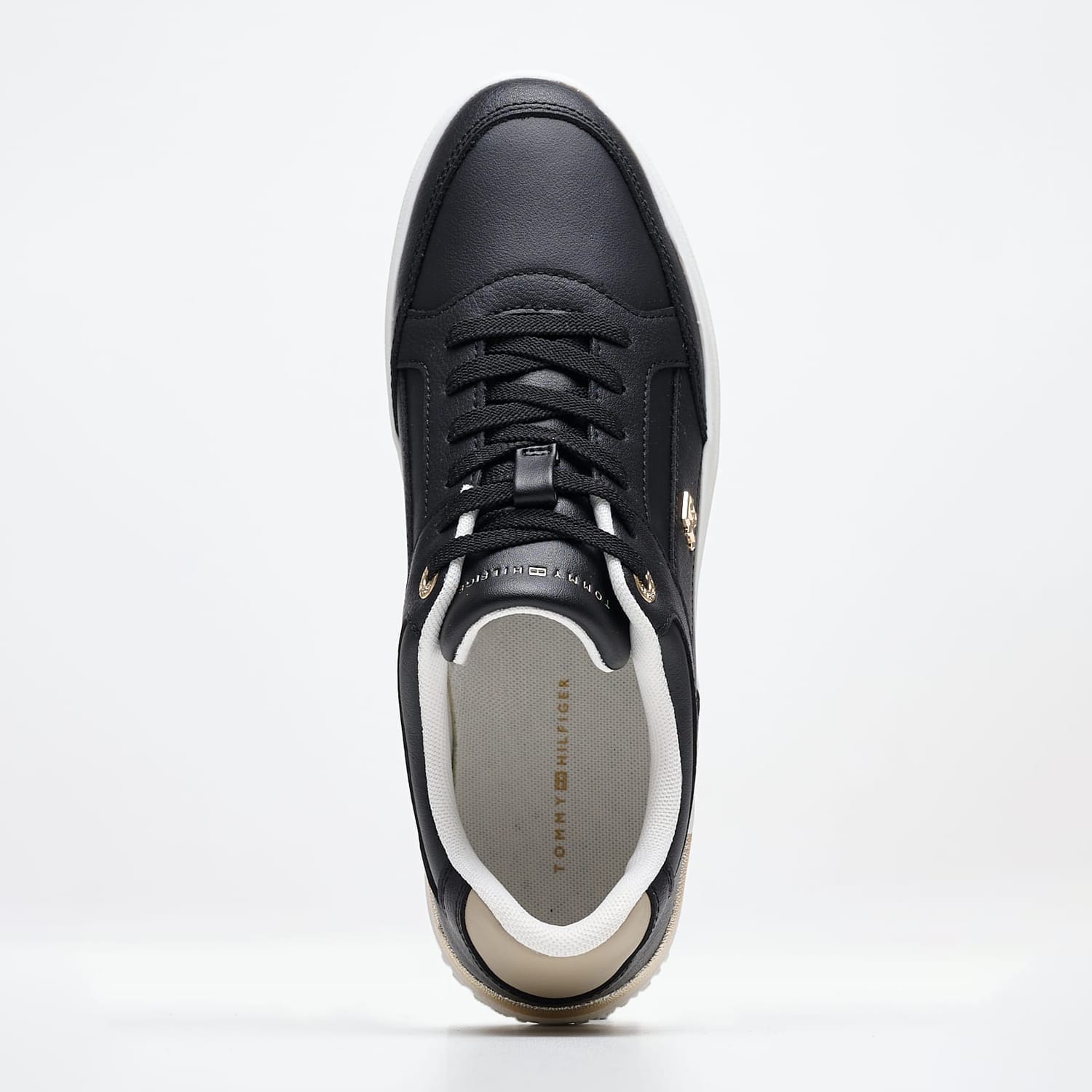 Γυναικεία Παπούτσια Casual Feminine.Court Μαύρο Δέρμα Tommy Hilfiger